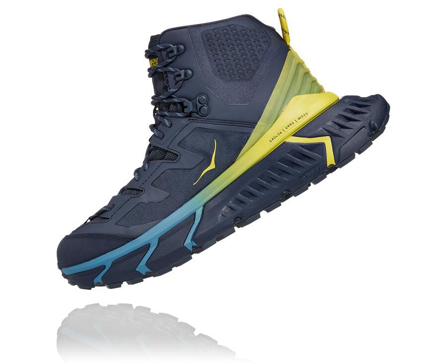 Hoka One One Tennine Hike Gore-Tex Vandringsskor Herr - Blå - YCHUB-0265